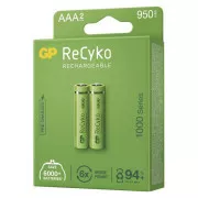 GP AAA ReCyko 950 mAh, reîncărcabilă, 2 bucăți