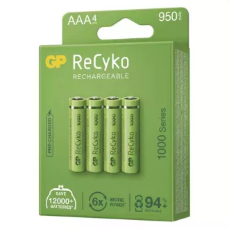 GP AAA ReCyko 950 mAh, reîncărcabilă (HR03) , 4 buc.
