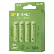 GP AA ReCyko 2 600 mAh, reîncărcabilă, (HR6), 4 buc PP