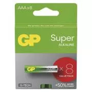 Baterii super alcaline GP AAA (LR03) - 8 buc.