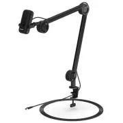 Microfon vocal Endorfy Solum, cu fir, boom, 2x filtru pop-up, iluminare de fundal RGB, mufă de 3,5 mm, USB-C, reducere la USB-A, negru