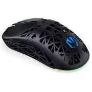 Endorfy LIV Plus Wireless, Mouse, gaming, wireless, optic, până la 26000 DPI, BT, USB 2,4 Ghz, 6 butoane, Kailh GM 8.0, iluminare de fundal ARGB, negru
