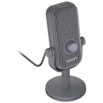 Endorfy Solum Voice S Alt Gray, Microfon, condensator, cardioid, iluminare RGB, USB-C, mute tactil, mufă de 3,5 mm, gri Endorfy Solum Voice S Alt Gray, Microfon, condensator, cardioid, iluminare RGB, USB-C, mute tactil, mufă de 3,5 mm, gri
