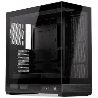 Carcasă Endorfy Fishtank 6000 Flex, E-ATX, 2× USB 3.0, 1× USB-C, panoramică, panou lateral și frontal din sticlă, îngustă, neagră