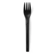REFORK - Furculiță din material natural, neagră, 25 buc.