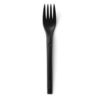 REFORK - Furculiță din material natural, neagră, 25 buc.