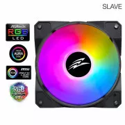 EVOLVEO 12FS ventilator 120mm, ARGB, cadru negru, sclav