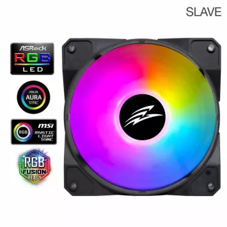 EVOLVEO 12FS ventilator 120mm, ARGB, cadru negru, sclav