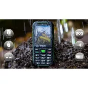 EVOLVEO StrongPhone W4, telefon rezistent la apă, rezistent la apă, Dual SIM, negru-verde