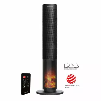 Salente HotTower, ventilator cu coloană de aer cald, negru