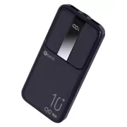 C-TECH Powerbank 10000mAh, Li-Pol, 22.5W, USB-C/USB-A/micro USB/PD/încărcare rapidă/afișare rapidă
