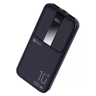 C-TECH Powerbank 10000mAh, Li-Pol, 22.5W, USB-C/USB-A/micro USB/PD/încărcare rapidă/afișare rapidă