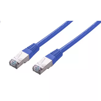 C-TECH Cablu patchcord Cat5e, FTP, albastru, 0.25m