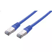C-TECH Cablu patchcord Cat5e, FTP, albastru, 0.5m