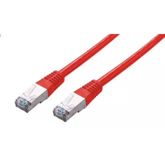 C-TECH Cablu patchcord Cat5e, FTP, roșu, 1m