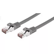 C-TECH Patchcord Cat6, FTP, gri, 1m