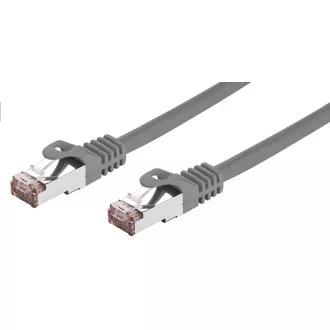 C-TECH Patchcord Cat6, FTP, gri, 2m
