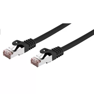 C-TECH Patchcord Cat6, FTP, negru, 2m