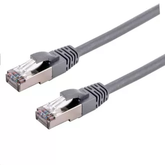 C-TECH Patchcord Cat6a, S/FTP, gri, 2m