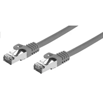 C-TECH Patchcord Cat7, S/FTP, gri, 1m