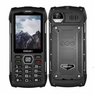 EVOLVEO StrongPhone H1, 2,8" rezistent la apă/2xSIM/2px/micro SDHC/5000mAh/negru-gri