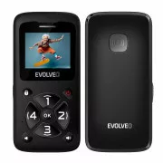 EVOLVEO EasyPhone ID, telefon mobil pentru seniori, cel mai simplu telefon de pe piață, 1,77"/1x SIM/700mAh/negru