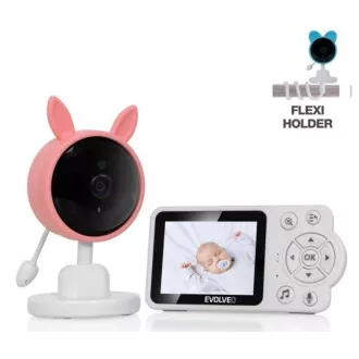 Monitor video pentru bebeluși EVOLVEO Baby Monitor N3, roz Monitor video pentru bebeluși EVOLVEO Baby Monitor N3, roz