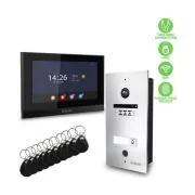 EVOLVEO DoorPhone ID-1, videointerfon cu 2 fire, compatibil cu RFID, amprentă și cameră ONVIF