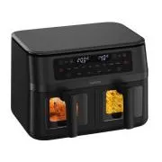 Salente DoubleAir, friteuză cu aer cald dublă, 11 l, neagră