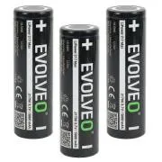 EVOLVEO LiPower 217 Max 5000 – Baterie Li-ion 21700 (3,7 V / 5000 mAh) 3 bucăți