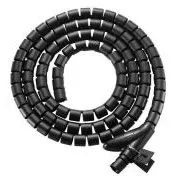EVOLVEO CableHold, organizator de cabluri, 2,5 m x 2 cm, autoblocant, negru