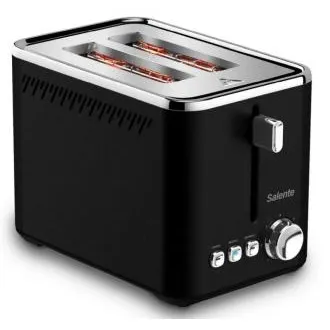 Salente ToastPro, prăjitor de pâine, oțel inoxidabil, negru Salente ToastPro, prăjitor de pâine, oțel inoxidabil, negru