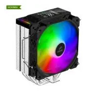 EVOLVEO QuietCool7, cooler CPU cu afișaj digital, 6 conducte de căldură, negru