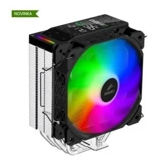 EVOLVEO QuietCool7, cooler CPU cu afișaj digital, 6 conducte de căldură, negru EVOLVEO QuietCool7, cooler CPU cu afișaj digital, 6 conducte de căldură, negru