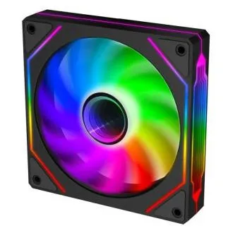 EVOLVEO 120UX, ventilator, 120 mm, PWM cu 4 pini, ARGB, negru