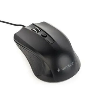 Mouse Gembird MUS-4B-01L, USB, optic, negru, cablu 1.8m Mouse Gembird MUS-4B-01L, USB, optic, negru, cablu 1.8m