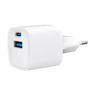 Încărcător USB Gembird, 2 porturi, 20W, încărcare rapidă, alb Încărcător USB Gembird, 2 porturi, 20W, încărcare rapidă, alb