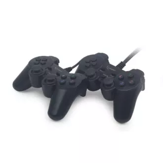 GEMBIRD JPD-UDV2-01 Controler de joc dual USB pentru PC cu vibrații duale