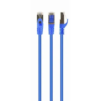 Cablu de conectare GEMBIRD S/FTP Cat. 6A LSZH albastru 2m