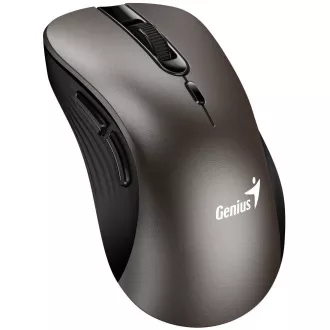 Mouse Genius Ergo 8100S, wireless, ergonomic, optic, 1600DPI, 6 butoane, USB, titan