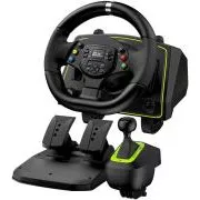 Genius GX Gaming SpeedMaster X2, volan, pedale, schimbător, pentru PC, PS3, PS4, PS5*, Xbox One, Xbox Series X și Xbox 360
