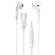Genius HS-M365 alb, Căști, cu fir, in-ear, microfon, control volum, USB-C, alb