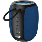 Boxă Genius SP-915BT, wireless, Bluetooth, 5W, iluminare din spate LED, USB-C, autonomie baterie până la 6 ore, microfon, suport Copilot, albastru-negru