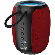 Boxă Genius SP-915BT, wireless, Bluetooth, 5W, iluminare din spate LED, USB-C, autonomie baterie până la 6 ore, microfon, suport Copilot, roșu-negru