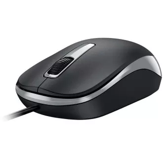Mouse Genius DX-125S, cu fir, optic, 1200 DPI, 3 butoane, silențios, USB, negru-gri