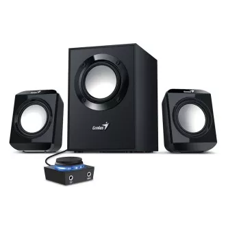 Genius SW-2.1 300 Ver. II, Boxe, 2.1, 10W, modul de control, 2× mufe de 3,5 mm, negru