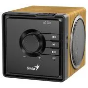 Boxă Genius SP-916BT, wireless, Bluetooth, 6W, USB-C, autonomie baterie până la 8 ore, microfon, suport Microsoft Copilot, culoare lemn deschis