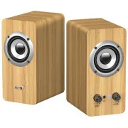 Boxe Genius SP-HF400, 2.0, 10W, mufă de 3,5 mm, lemn, lemn deschis