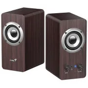 Boxe Genius SP-HF400, 2.0, 10W, mufă de 3,5 mm, lemn, lemn închis