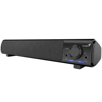 Genius 220BT, Boxă, soundbar, 4W RMS, Bluetooth, USB/USB-C, AUX (mufă de 3,5 mm), ieșire pentru căști, negru Genius 220BT, Boxă, soundbar, 4W RMS, Bluetooth, USB/USB-C, AUX (mufă de 3,5 mm), ieșire pentru căști, negru